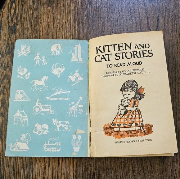 1960s Childrens Book KITTEN and CAT Stories to Read Aloud Paperback Book - Picture 2 of 9